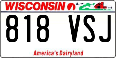 WI license plate 818VSJ