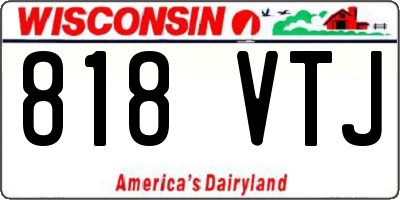 WI license plate 818VTJ