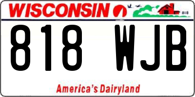 WI license plate 818WJB