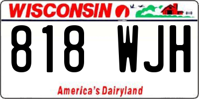 WI license plate 818WJH