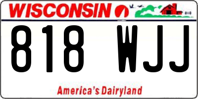 WI license plate 818WJJ