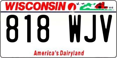 WI license plate 818WJV