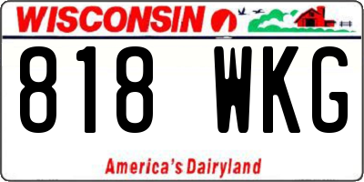 WI license plate 818WKG