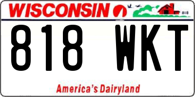 WI license plate 818WKT