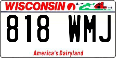 WI license plate 818WMJ