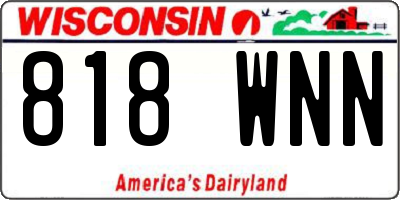 WI license plate 818WNN
