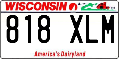 WI license plate 818XLM