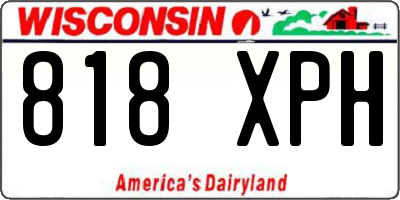 WI license plate 818XPH