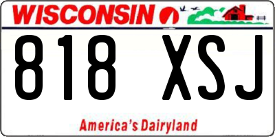 WI license plate 818XSJ