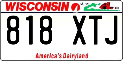 WI license plate 818XTJ