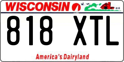 WI license plate 818XTL