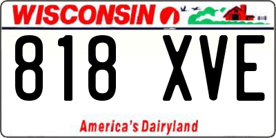 WI license plate 818XVE