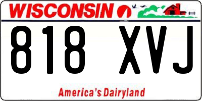 WI license plate 818XVJ