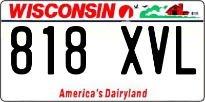 WI license plate 818XVL