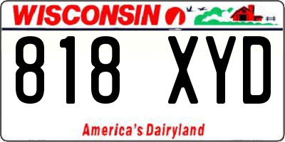 WI license plate 818XYD