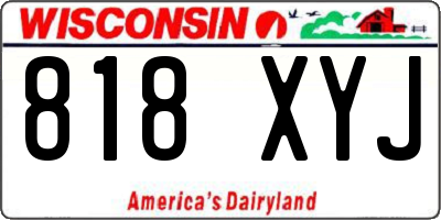 WI license plate 818XYJ