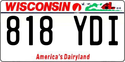 WI license plate 818YDI