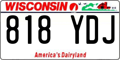 WI license plate 818YDJ