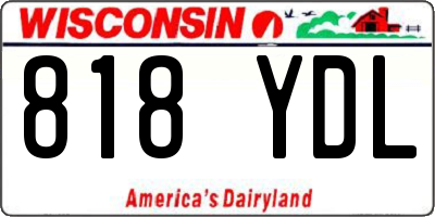 WI license plate 818YDL