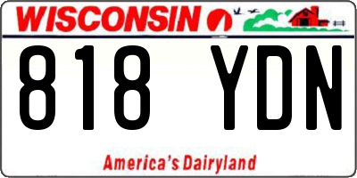 WI license plate 818YDN