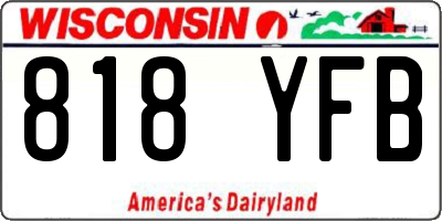 WI license plate 818YFB