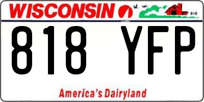 WI license plate 818YFP