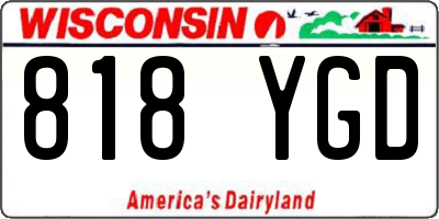 WI license plate 818YGD