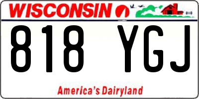 WI license plate 818YGJ