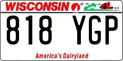 WI license plate 818YGP