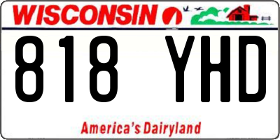 WI license plate 818YHD