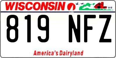 WI license plate 819NFZ