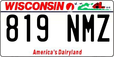 WI license plate 819NMZ