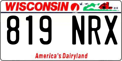 WI license plate 819NRX