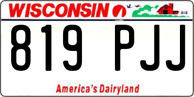 WI license plate 819PJJ