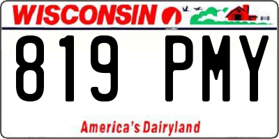 WI license plate 819PMY