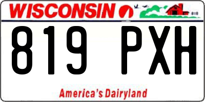 WI license plate 819PXH
