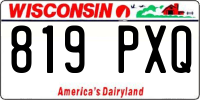 WI license plate 819PXQ