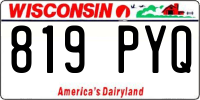 WI license plate 819PYQ