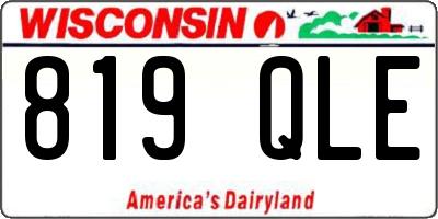 WI license plate 819QLE