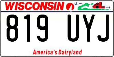 WI license plate 819UYJ