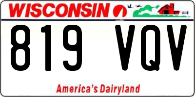 WI license plate 819VQV