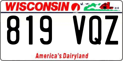 WI license plate 819VQZ