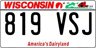 WI license plate 819VSJ