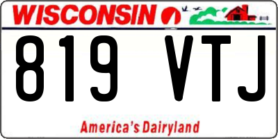 WI license plate 819VTJ