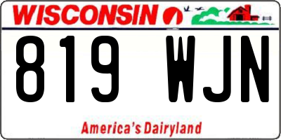 WI license plate 819WJN