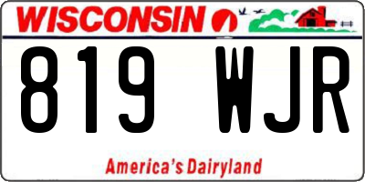 WI license plate 819WJR