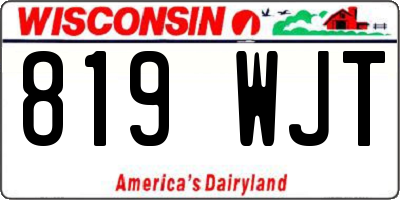 WI license plate 819WJT