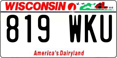 WI license plate 819WKU