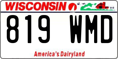WI license plate 819WMD
