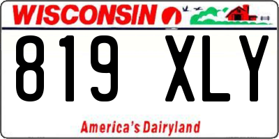 WI license plate 819XLY
